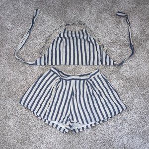 Two piece striped outfit